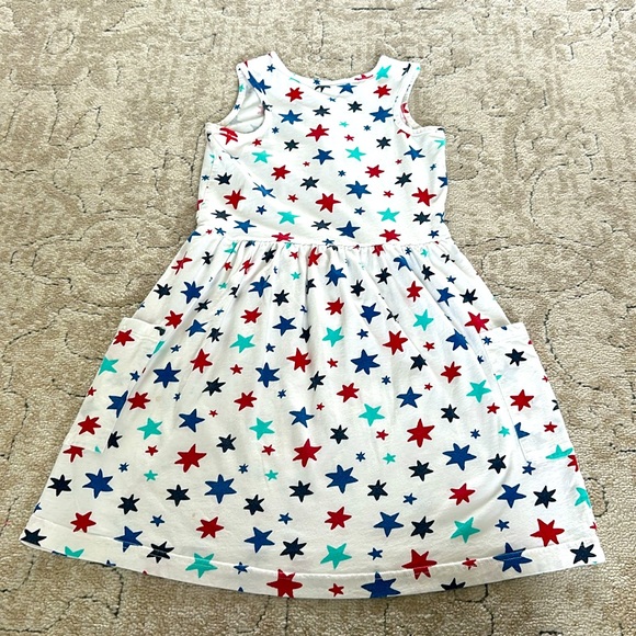 Hanna Andersson sleeveless print pocket dress size 12 (150) - Picture 5 of 6